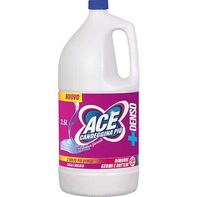 ACE Candeggina Più Denso Fresco Profumo 2,5L – Candeggina Concentrata Casa e Bucato