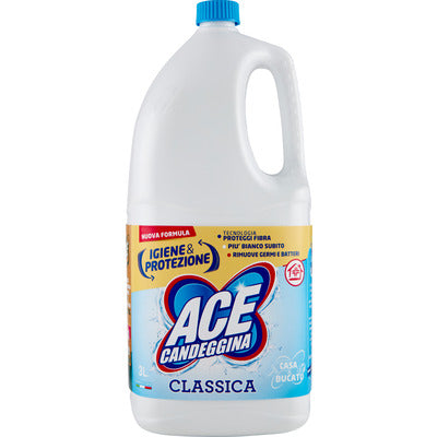 ACE Candeggina Classica 1L – Candeggina Igienizzante Casa e Bucato Doppia Protezione