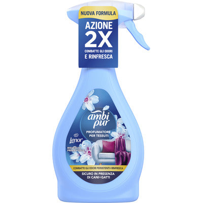 Ambi Pur Fabric Spray Cotton Clouds 385 ml – Eliminates Odours and Refreshes