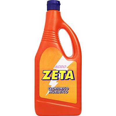 Zeta Acido Cloridrico Muriatico 780 ml disincrostante in vendita su Detercava detersivi online