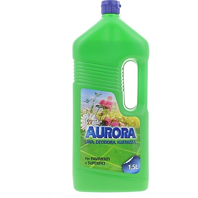 Aurora Verde Lavapavimenti Igienizzante 1,5 litri in vendita su Detercava detersivi online