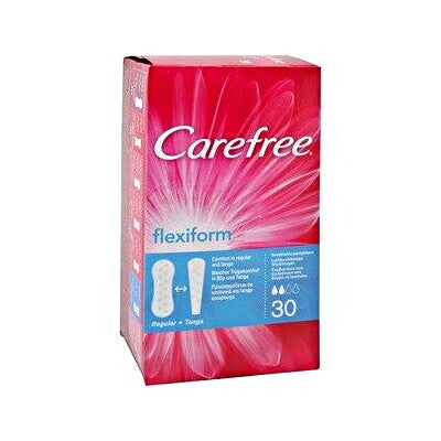 Carefree Tanga Flexiform 30 pezzi - Protezione invisibile per slip tanga, flessibile e traspirante per comfort quotidiano