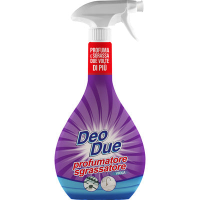 Deo Due Profumatore Sgrassatore Azzurro 600 ml – Spray Sgrassante Cucina