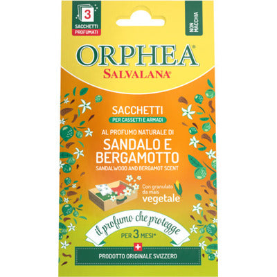 Orphea Wardrobe Sachets with Flowers 3 Pieces – Wardrobe and Drawer Freshener