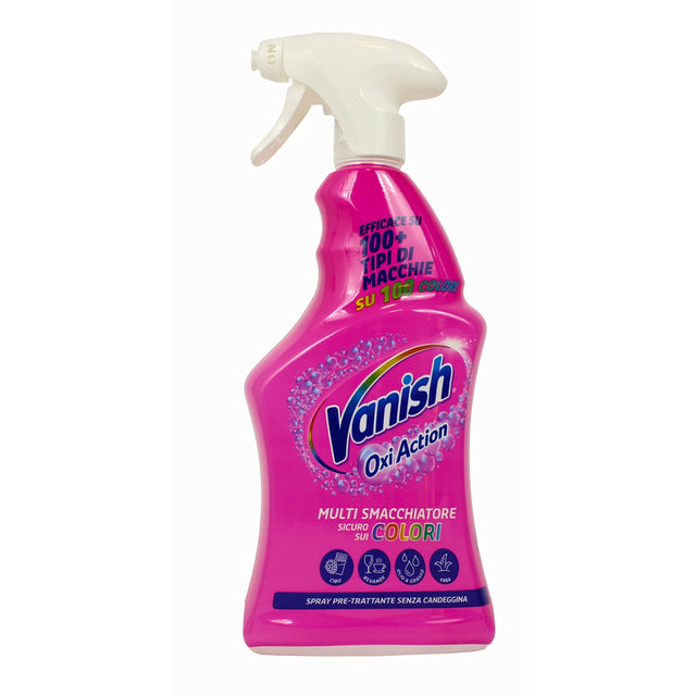 Vanish Oxi Action spray smacchiatore 750ml per tessuti colorati efficace su oltre 100 macchie