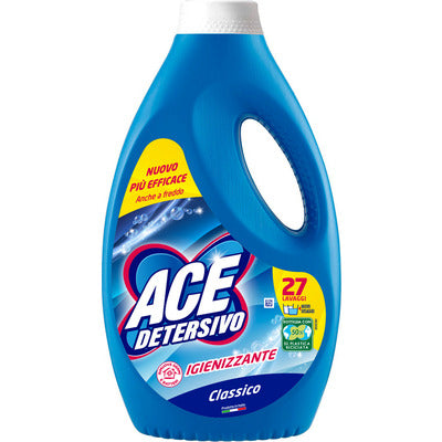 detersivo lavatrice ace igienizzante classico 27 lavaggi liquido