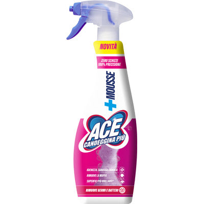 ACE Bleach More Mousse 690ml – Sanitizing Spray Removes Mould and Bacteria