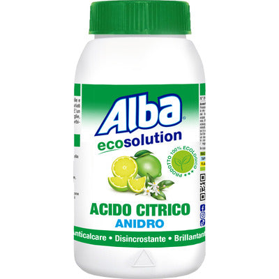 Alba Acido Citrico Anidro 1 kg anticalcare naturale in vendita su Detercava detersivi online