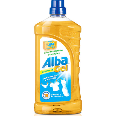 Alba Gel sapone ecologico detersivo bucato a mano e lavatrice 1 litro