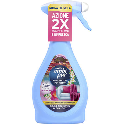 Ambi Pur Fabric Spray Cotton Clouds 385 ml – Eliminates Odours and Refreshes