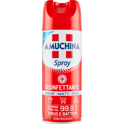 Amuchina Spray Disinfettante 400 ml per ambienti oggetti e tessuti in vendita su Detercava detersivi online