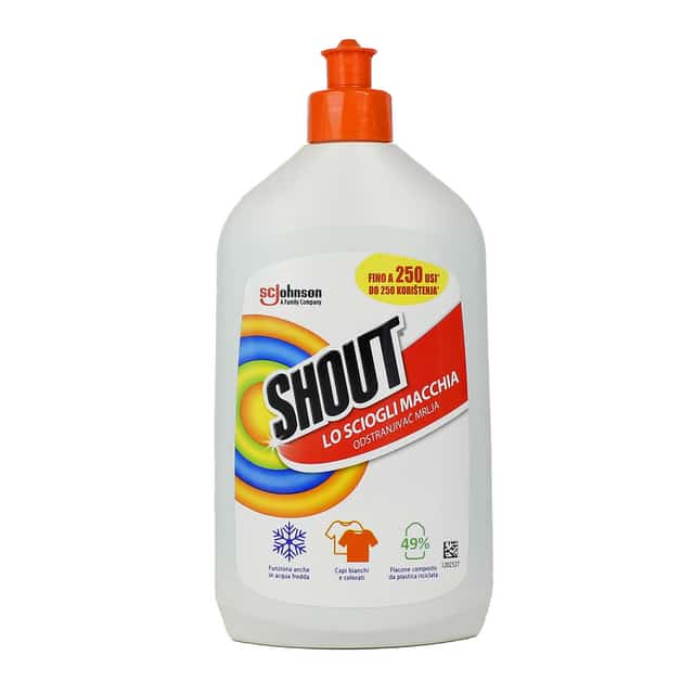 shout scioglimacchia bucato 500 ml smacchiatore potente pretrattante macchie