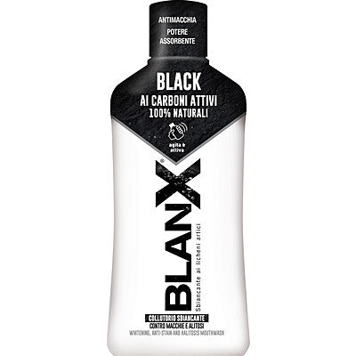 BlanX Black Collutorio Sbiancante Carbone Attivo 500 ml CleanovaShop Detercava