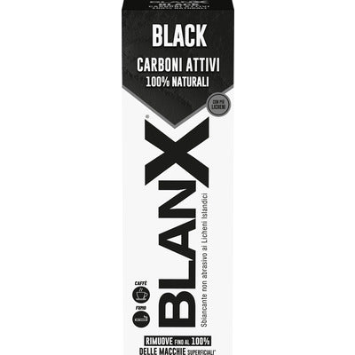 BlanX Black Dentifricio Carbone Attivo 75 ml sbiancante CleanovaShop Detercava