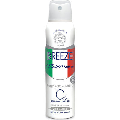 Breeze Blue Deodorante Spray 150 ml – Neroli e Bergamotto 0% Sali Alluminio