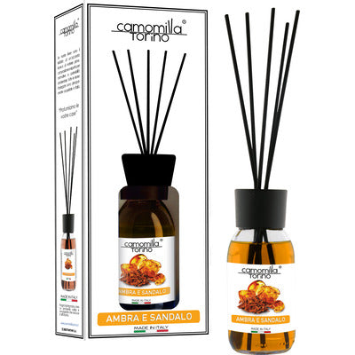 Camomilla Torino Diffusore a Bastoncini Vaniglia 125 ml | Profumatore Ambiente | CleanovaShop.it by Detercava