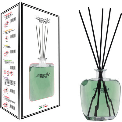 Camomilla Torino Supreme Amber and Sandalwood Diffuser 700 ml | Reed Diffuser | CleanovaShop.it by Detercava