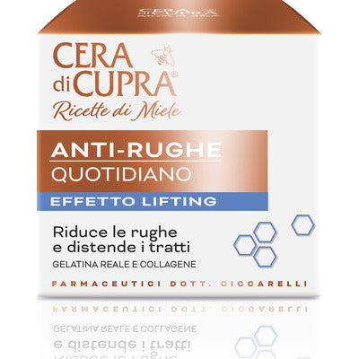Cera di Cupra Anti-Rughe Quotidiano 50ml - Crema Effetto Lifting con Gelatina Reale e Collagene