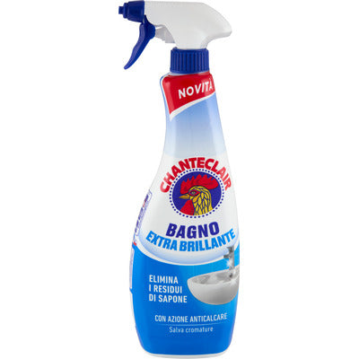 Chanteclair bagno extra brillante spray detergente anticalcare residui di sapone flacone trigger