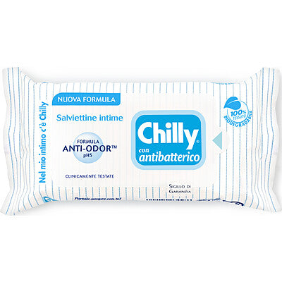 Chilly Fresco Salviettine Intime 12pz - Formula Anti-Odor pH 5 - 100% Biodegradabili