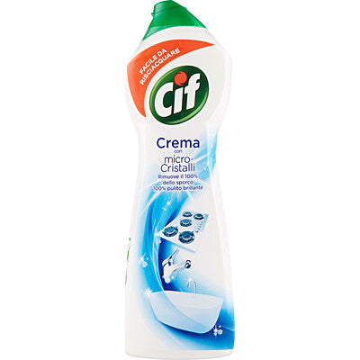 Cif crema bianco 750 ml detergente multiuso con micro cristalli per cucina e bagno