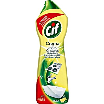 Cif crema limone 750 ml detergente multiuso con micro cristalli per cucina e bagno