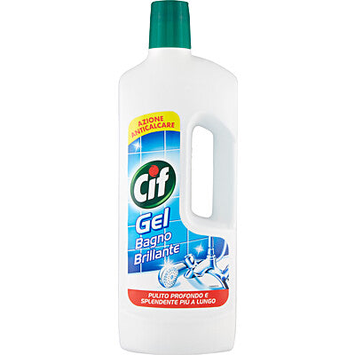 Cif Gel Bagno Brillante 750 ml detergente anticalcare per rubinetti doccia e sanitari