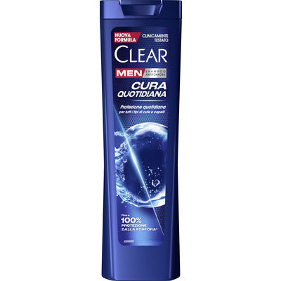 Clear Men 3in1 Freschezza Attiva 225ml - Shampoo Capelli, Cute e Corpo con Mentolo