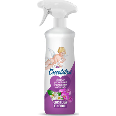 Coccolatevi Essenza per Ambienti e Detergente Universale Orchidea e Neroli 750 ml spray CleanovaShop.it by Detercava