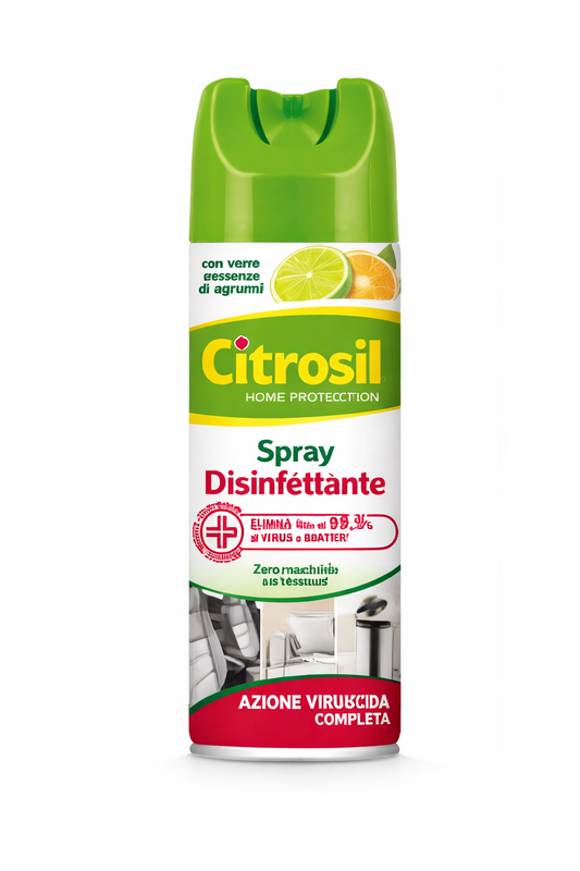 Citrosil Spray Disinfettante 300 ml azione virucida elimina 99,9% virus batteri