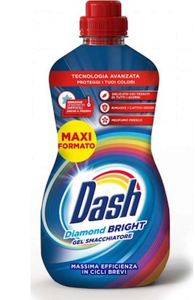 Dash Gel Smacchiatore Colori 800 ml – Diamond Bright Maxi Formato