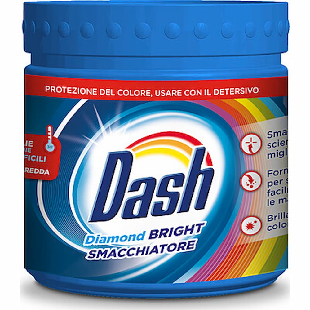 Dash Gel Smacchiatore Colori 800 ml – Diamond Bright Maxi Formato