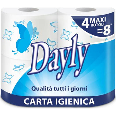 Dayly Carta Igienica 2 Veli 12 Rotoli - 10+2 Gratis, Delicatamente Profumata