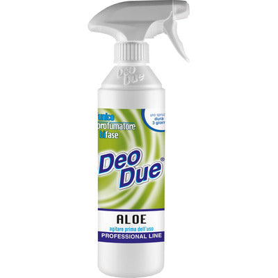 Deo Due Profumatore Ambienti Bifase Aloe 500 ml spray professionale deodorante ambienti CleanovaShop.it by Detercava