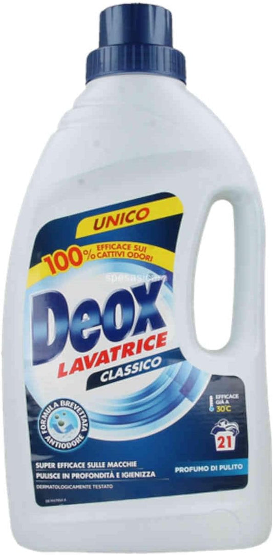detersivo lavatrice deox classico antiodore 21 lavaggi 1050 ml