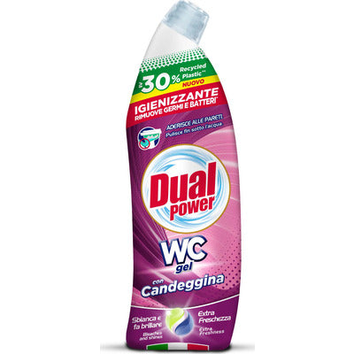 Dual Power WC Gel Candeggina 700 ml detergente igienizzante bagno