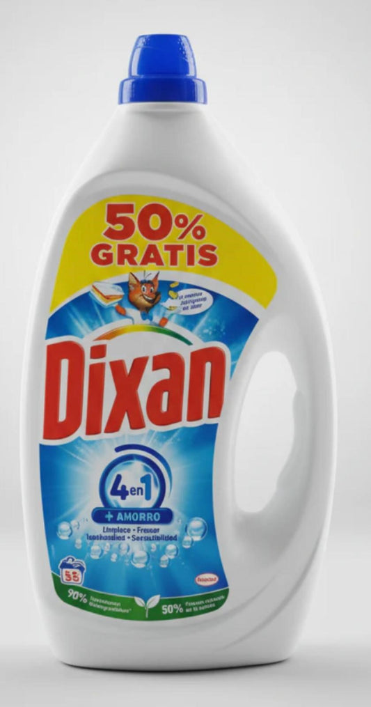 Dixan Detersivo Liquido Lavatrice 4 in 1 55 lavaggi CleanovaShop Detercava