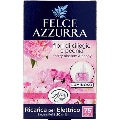 Felce Azzurra Aria di Casa Ricarica Elettrico Fiori di Ciliegio e Peonia 20 ml CleanovaShop.it by Detercava