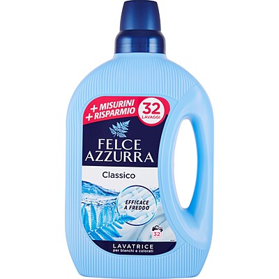 detersivo lavatrice felce azzurra classico 32 lavaggi