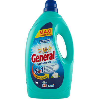 detersivo lavatrice general universale 5 in 1 60 lavaggi