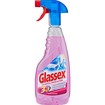 Glassex Glass Cleaner Spray Ammonia and Alcohol 500 ml – 3-in-1 Glass Cleaner