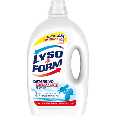 detersivo lavatrice lysoform igienizzante classico 54 lavaggi