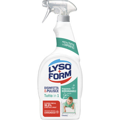 Lysoform Spray Tutto in 1 Classico 700 ml disinfettante multisuperficie CleanovaShop by DETERCAVA