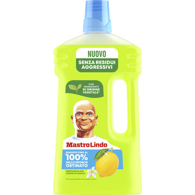 Mastro Lindo Limone detergente pavimenti 930 ml CleanovaShop by DETERCAVA