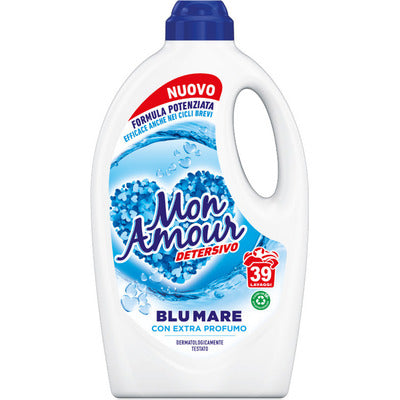 detersivo lavatrice mon amour blu mare 39 lavaggi extra profumo