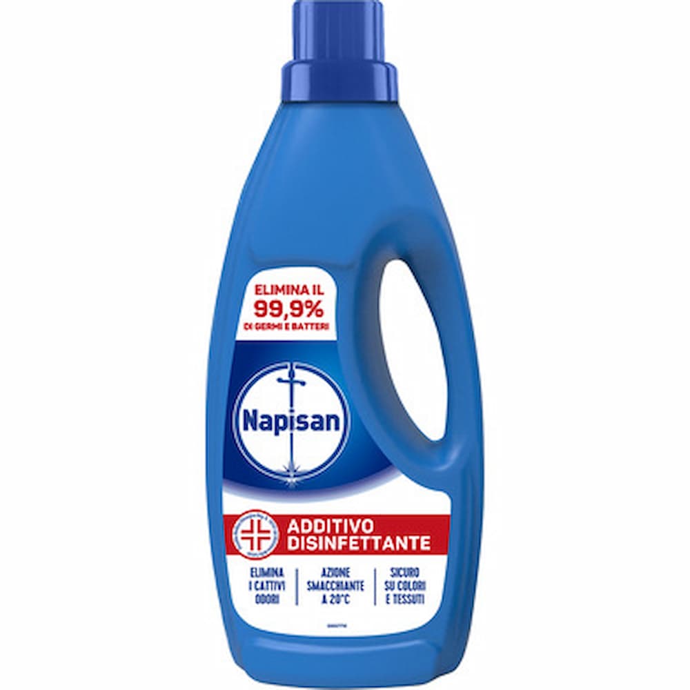 Napisan additivo disinfettante bucato 1000ml elimina germi e batteri su tessuti bianchi e colorati