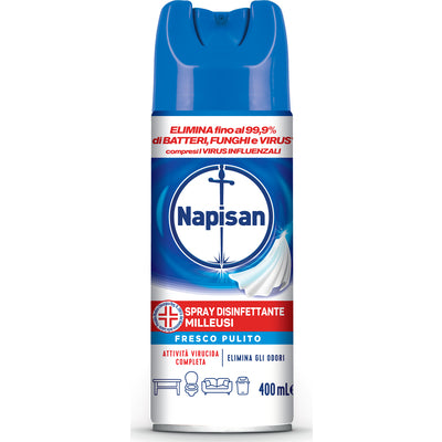 Napisan Spray Disinfettante Milleusi Fresco Pulito 400 ml CleanovaShop by DETERCAVA