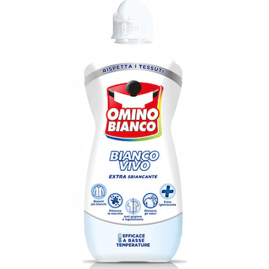 Omino Bianco Bianco Vivo gel 900ml additivo sbiancante per bucato bianco luminoso
