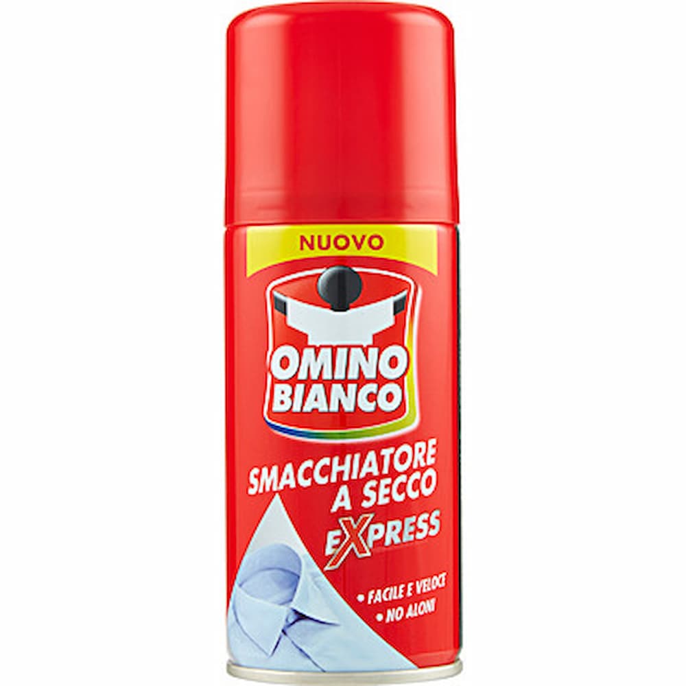 Omino Bianco Pretrattante Smacchia & Sgrassa Spray 500ml – Rimuove Macchie e Grasso da Tessuti