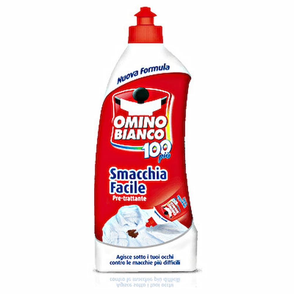 Omino Bianco Pretrattante Smacchia & Sgrassa Spray 500ml – Rimuove Macchie e Grasso da Tessuti